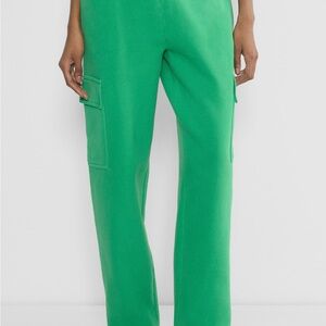 Aritzia Green Cargo Sweatpants
